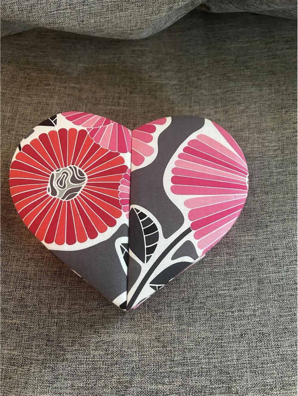 Vera Bradley Jewelry Box Case Heart to Heart in Cheery Blossoms